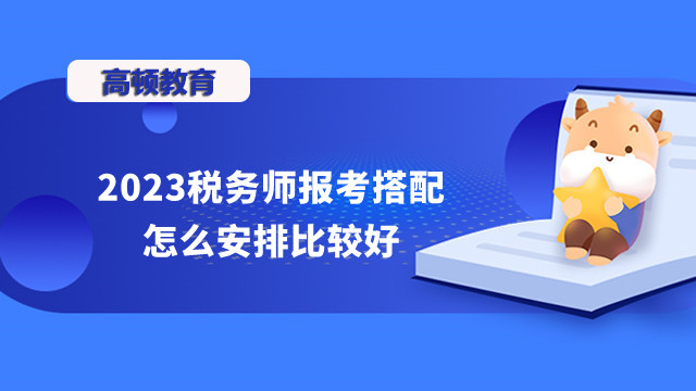 税务师报考搭配