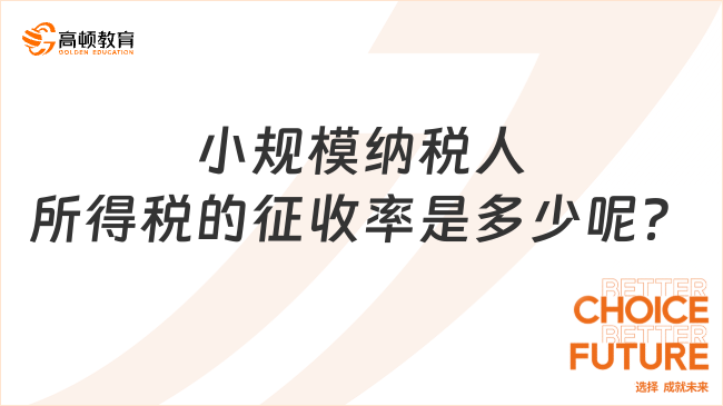 小规模纳税人所得税的征收率是多少呢？