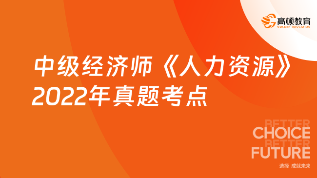 中级经济师《人力资源》2022年真题考点：第十九章