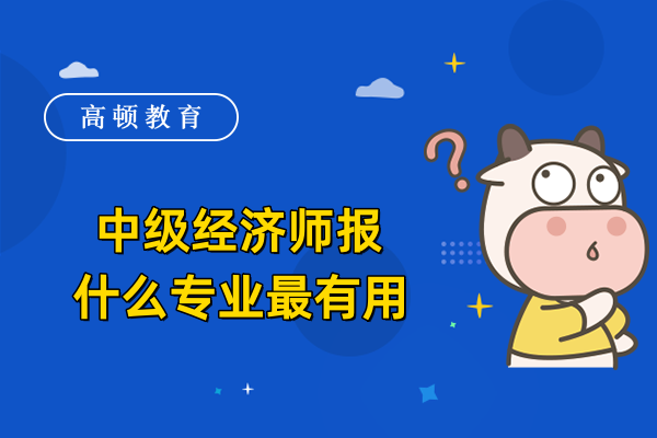 中级经济师报什么专业最有用