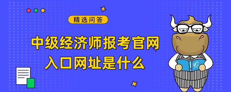 中级经济师报考官网入口网址是什么