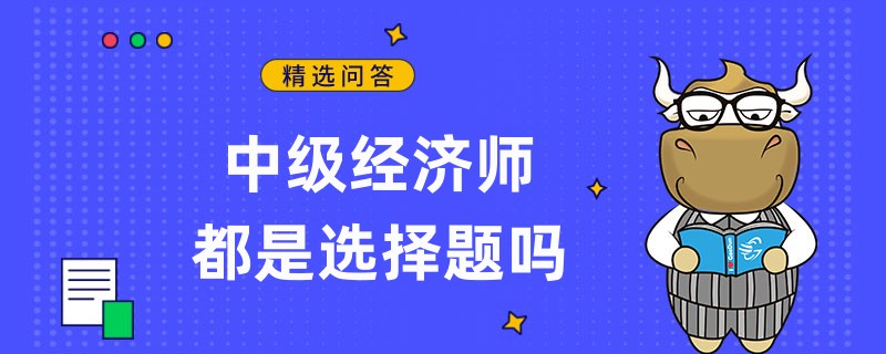 中级经济师都是选择题吗